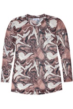 ZHENZI shirt mousse tricot print