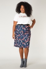 Uni shirt Ivy Bella met bloem print