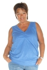Singlet Zizzi Vhals boord zoom