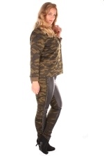 Broek Studio army print achter