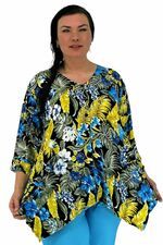 Luna Serena blouse hellen geel print