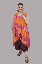 Luna tuniek Ice XL oranje print